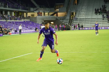 Orlando City SC, 19 Haziran 2019 Çarşamba günü Orlando 'daki Exploria Stadyumu' nda düzenlenen ABD Açık Kupası sırasında New England Devrimi 'ne ev sahipliği yaptı. Fotoğraf: Marty Jean-Louis