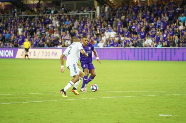Orlando City SC, 19 Haziran 2019 Çarşamba günü Orlando 'daki Exploria Stadyumu' nda düzenlenen ABD Açık Kupası sırasında New England Devrimi 'ne ev sahipliği yaptı. Fotoğraf: Marty Jean-Louis