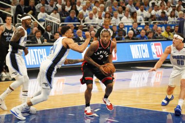 Orlando Magic 19 Nisan 2019 Cuma günü Orlando Florida 'daki Amway Arena' da düzenlenen NBA Playoff 1 'de Toronto Rapters' a ev sahipliği yapıyor. Fotoğraf: Marty Jean-Louis