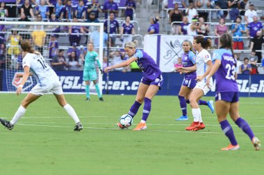 Orlando Pride 20 Temmuz 2019 tarihinde Florida Exploria Stadyumu 'nda Sky Blue FC' ye ev sahipliği yapmaktadır. Fotoğraf: Marty Jean-Louis