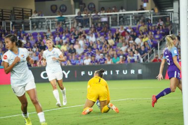 Orlando Pride 20 Temmuz 2019 tarihinde Florida Exploria Stadyumu 'nda Sky Blue FC' ye ev sahipliği yapmaktadır. Fotoğraf: Marty Jean-Louis