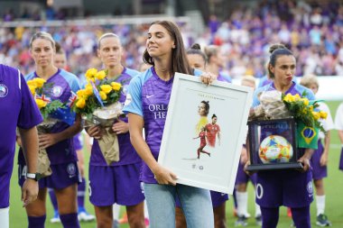 Orlando Pride 20 Temmuz 2019 tarihinde Florida Exploria Stadyumu 'nda Sky Blue FC' ye ev sahipliği yapmaktadır. Fotoğraf: Marty Jean-Louis