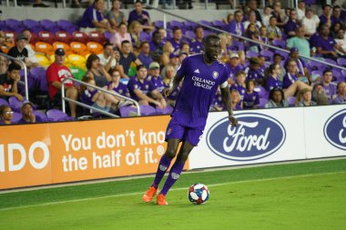 Orlando City, 3 Temmuz 2019 Çarşamba günü Orlando Florida 'daki Exploria Stadyumu' nda Philadelphia Union 'a ev sahipliği yaptı. Fotoğraf: Marty Jean-Louis