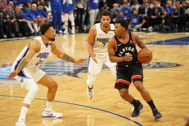 Orlando Magic 21 Nisan 2019 tarihinde Orlando Florida 'daki Amway Arena' da oynanan NBA Playoff 1 'de Toronto Rapters' a ev sahipliği yapıyor. Fotoğraf: Marty Jean-Louis Fotoğraf: Marty Jean-Louis