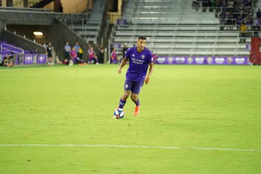 Orlando City SC, 19 Haziran 2019 Çarşamba günü Orlando 'daki Exploria Stadyumu' nda düzenlenen ABD Açık Kupası sırasında New England Devrimi 'ne ev sahipliği yaptı. Fotoğraf: Marty Jean-Louis