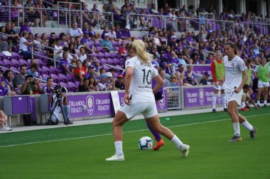 Orlando Pride 14 Nisan 2019 'da Orlando City Stadyumu' nda Portand Thorns 'a ev sahipliği yapmaktadır. Fotoğraf: Marty Jean-Louis