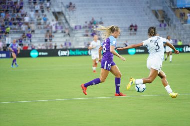 Orlando Pride 20 Temmuz 2019 tarihinde Florida Exploria Stadyumu 'nda Sky Blue FC' ye ev sahipliği yapmaktadır. Fotoğraf: Marty Jean-Louis