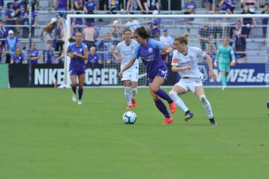 Orlando Pride 14 Nisan 2019 'da Orlando City Stadyumu' nda Portand Thorns 'a ev sahipliği yapmaktadır. Fotoğraf: Marty Jean-Louis