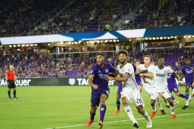 Orlando City, 3 Temmuz 2019 Çarşamba günü Orlando Florida 'daki Exploria Stadyumu' nda Philadelphia Union 'a ev sahipliği yaptı. Fotoğraf: Marty Jean-Louis