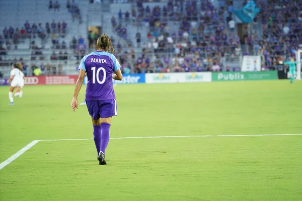 Orlando Pride Accueille Sky Blue Stade Exploria Samedi Juillet 2019 — Photo