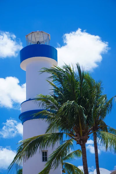 Hermoso Faro Muy Hermosa Ciudad Cozumel México Crédito Foto Marty —  Fotos de Stock