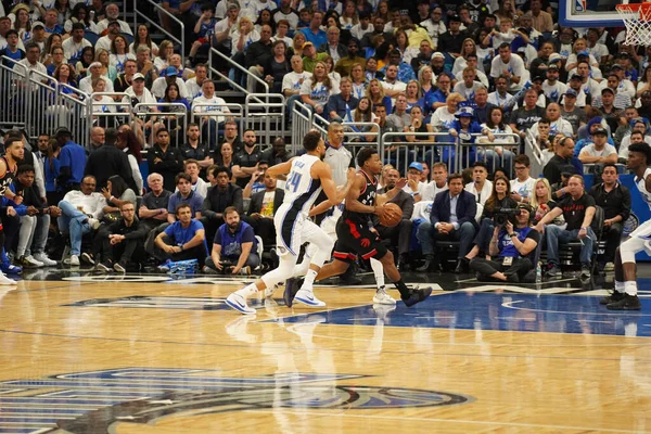 Orlando Magic Ospita Toronto Rapters Durante Primo Turno Dei Playoff — Foto Stock