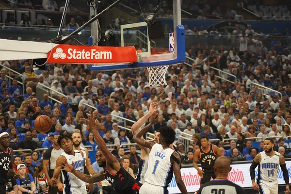 Orlando Magic Hosts Toronto Rapters Nba Playoff Amway Arena Orlando — Φωτογραφία Αρχείου