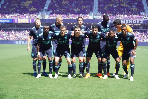 Orlando City Recebe Vancouver Whitecaps Orlando City Stadium Sábado Abril — Fotografia de Stock