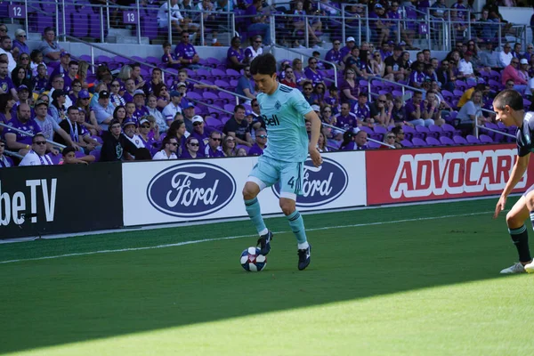 Orlando City Házigazdák Vancouver Whitecaps Orlando City Stadium Szombat Április — Stock Fotó