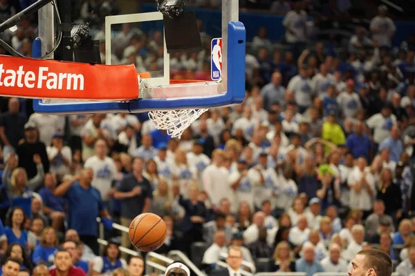 Orlando Magic Otthont Torontói Raptereknek Nba Rájátszás Fordulójában Amway Arénában — Stock Fotó