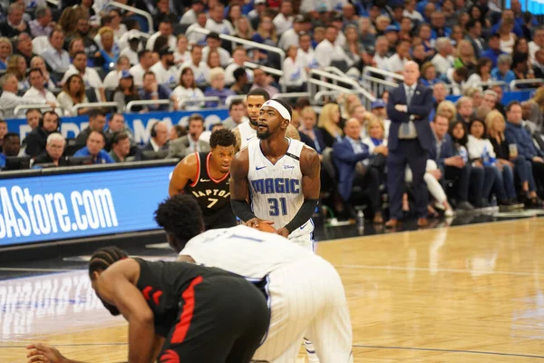 Orlando Magic Hosts Toronto Rapters Nba Playoff Amway Arena Orlando — Stockfoto