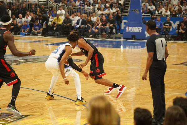 Orlando Magic Hosts Toronto Rapters Nba Playoff Amway Arena Orlando — Stock Photo, Image