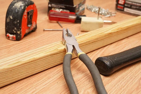 Plier, bir ev yenileme projesi için kullanılacak. Fotoğraf: Marty Jean-Louis