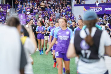 Orlando Pride 20 Temmuz 2019 tarihinde Florida Exploria Stadyumu 'nda Sky Blue FC' ye ev sahipliği yapmaktadır. Fotoğraf: Marty Jean-Louis