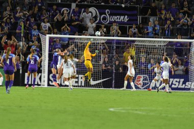 Orlando Pride 20 Temmuz 2019 tarihinde Florida Exploria Stadyumu 'nda Sky Blue FC' ye ev sahipliği yapmaktadır. Fotoğraf: Marty Jean-Louis