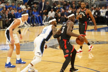Orlando Magic 19 Nisan 2019 Cuma günü Orlando Florida 'daki Amway Arena' da düzenlenen NBA Playoff 1 'de Toronto Rapters' a ev sahipliği yapıyor. Fotoğraf: Marty Jean-Louis