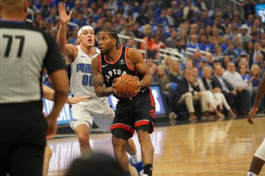 Orlando Magic 21 Nisan 2019 tarihinde Orlando Florida 'daki Amway Arena' da oynanan NBA Playoff 1 'de Toronto Rapters' a ev sahipliği yapıyor. Fotoğraf: Marty Jean-Louis Fotoğraf: Marty Jean-Louis