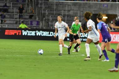 Orlando Pride 20 Temmuz 2019 tarihinde Florida Exploria Stadyumu 'nda Sky Blue FC' ye ev sahipliği yapmaktadır. Fotoğraf: Marty Jean-Louis