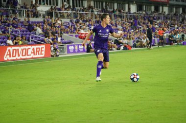 Orlando City, 3 Temmuz 2019 Çarşamba günü Orlando Florida 'daki Exploria Stadyumu' nda Philadelphia Union 'a ev sahipliği yaptı. Fotoğraf: Marty Jean-Louis