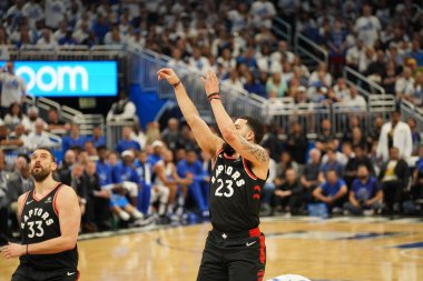 Orlando Magic 19 Nisan 2019 Cuma günü Orlando Florida 'daki Amway Arena' da düzenlenen NBA Playoff 1 'de Toronto Rapters' a ev sahipliği yapıyor. Fotoğraf: Marty Jean-Louis