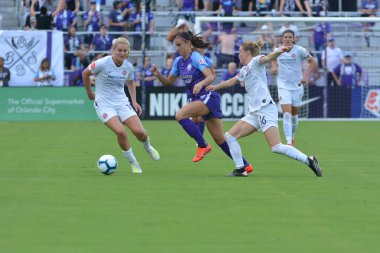 Orlando Pride 14 Nisan 2019 'da Orlando City Stadyumu' nda Portand Thorns 'a ev sahipliği yapmaktadır. Fotoğraf: Marty Jean-Louis