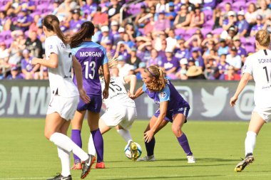 Orlando Pride 14 Nisan 2019 'da Orlando City Stadyumu' nda Portand Thorns 'a ev sahipliği yapmaktadır. Fotoğraf: Marty Jean-Louis