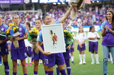 Orlando Pride 20 Temmuz 2019 tarihinde Florida Exploria Stadyumu 'nda Sky Blue FC' ye ev sahipliği yapmaktadır. Fotoğraf: Marty Jean-Louis