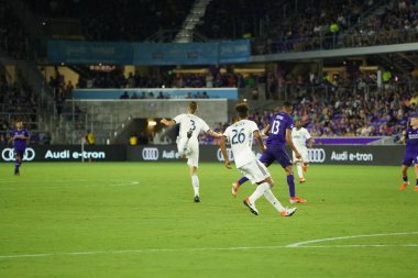 Orlando City, 3 Temmuz 2019 Çarşamba günü Orlando Florida 'daki Exploria Stadyumu' nda Philadelphia Union 'a ev sahipliği yaptı. Fotoğraf: Marty Jean-Louis