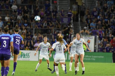 Orlando Pride 20 Temmuz 2019 tarihinde Florida Exploria Stadyumu 'nda Sky Blue FC' ye ev sahipliği yapmaktadır. Fotoğraf: Marty Jean-Louis