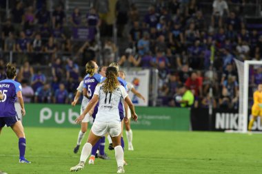 Orlando Pride 20 Temmuz 2019 tarihinde Florida Exploria Stadyumu 'nda Sky Blue FC' ye ev sahipliği yapmaktadır. Fotoğraf: Marty Jean-Louis
