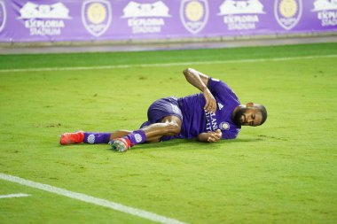 Orlando City SC, 19 Haziran 2019 Çarşamba günü Orlando 'daki Exploria Stadyumu' nda düzenlenen ABD Açık Kupası sırasında New England Devrimi 'ne ev sahipliği yaptı. Fotoğraf: Marty Jean-Louis