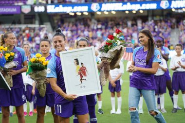 Orlando Pride 20 Temmuz 2019 tarihinde Florida Exploria Stadyumu 'nda Sky Blue FC' ye ev sahipliği yapmaktadır. Fotoğraf: Marty Jean-Louis