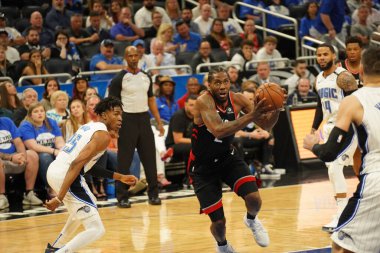 Orlando Magic 21 Nisan 2019 tarihinde Orlando Florida 'daki Amway Arena' da oynanan NBA Playoff 1 'de Toronto Rapters' a ev sahipliği yapıyor. Fotoğraf: Marty Jean-Louis Fotoğraf: Marty Jean-Louis