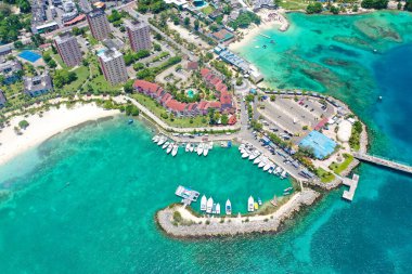 Ochos Rios Jamaica plajlarının güzel bir yaz günü manzarası. Fotoğraf: Marty Jean-Louis