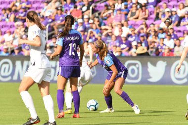 Orlando Pride 14 Nisan 2019 'da Orlando City Stadyumu' nda Portand Thorns 'a ev sahipliği yapmaktadır. Fotoğraf: Marty Jean-Louis