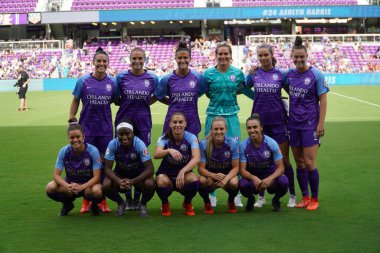 Orlando Pride 14 Nisan 2019 'da Orlando City Stadyumu' nda Portand Thorns 'a ev sahipliği yapmaktadır. Fotoğraf: Marty Jean-Louis
