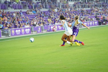 Orlando Pride 20 Temmuz 2019 tarihinde Florida Exploria Stadyumu 'nda Sky Blue FC' ye ev sahipliği yapmaktadır. Fotoğraf: Marty Jean-Louis