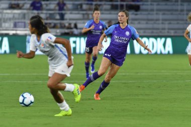 Orlando Pride 20 Temmuz 2019 tarihinde Florida Exploria Stadyumu 'nda Sky Blue FC' ye ev sahipliği yapmaktadır. Fotoğraf: Marty Jean-Louis