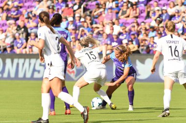 Orlando Pride 14 Nisan 2019 'da Orlando City Stadyumu' nda Portand Thorns 'a ev sahipliği yapmaktadır. Fotoğraf: Marty Jean-Louis