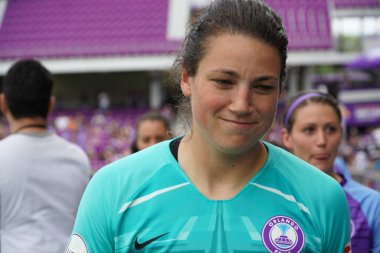 Orlando Pride 14 Nisan 2019 'da Orlando City Stadyumu' nda Portand Thorns 'a ev sahipliği yapmaktadır. Fotoğraf: Marty Jean-Louis