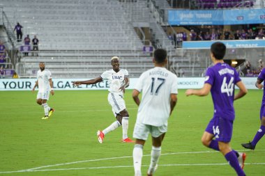 Orlando City SC, 19 Haziran 2019 Çarşamba günü Orlando 'daki Exploria Stadyumu' nda düzenlenen ABD Açık Kupası sırasında New England Devrimi 'ne ev sahipliği yaptı. Fotoğraf: Marty Jean-Louis