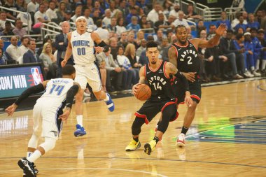 Orlando Magic 19 Nisan 2019 Cuma günü Orlando Florida 'daki Amway Arena' da düzenlenen NBA Playoff 1 'de Toronto Rapters' a ev sahipliği yapıyor. Fotoğraf: Marty Jean-Louis