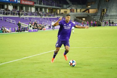 Orlando City SC, 19 Haziran 2019 Çarşamba günü Orlando 'daki Exploria Stadyumu' nda düzenlenen ABD Açık Kupası sırasında New England Devrimi 'ne ev sahipliği yaptı. Fotoğraf: Marty Jean-Louis