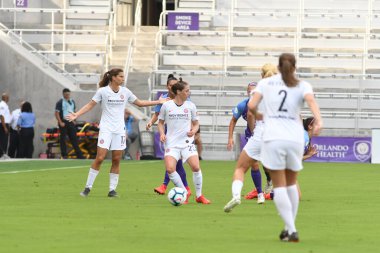 Orlando Pride 14 Nisan 2019 'da Orlando City Stadyumu' nda Portand Thorns 'a ev sahipliği yapmaktadır. Fotoğraf: Marty Jean-Louis